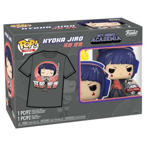 Funko Pop! & Tee: MHA - Jirou with mic - Large - (L) - My Hero Academia - T-shirt, flanel, kleding met vinyl figuur om te verzamelen, cadeau-idee