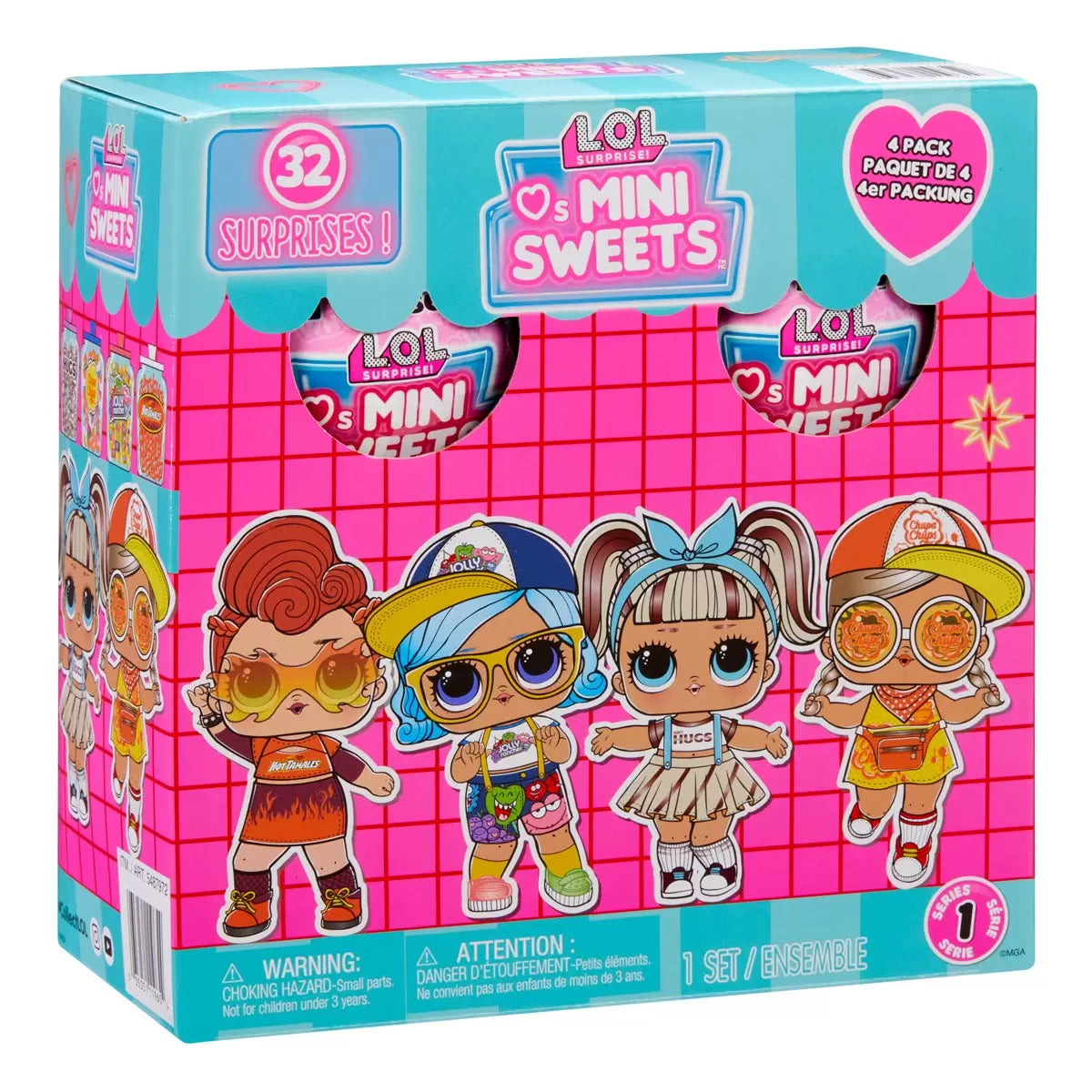 L.O.L Surprise! Loves Mini Sweets Hot Tamales 4 Pack Assortment