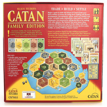 Settlers of Catan Family Edition Board Game