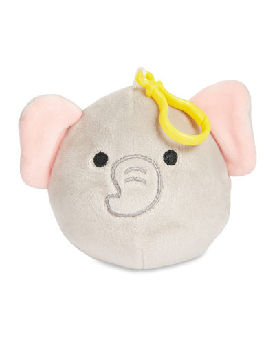 Squishmallow Kellytoy 3.5" Plush Clip Keyring Mila the Elephant