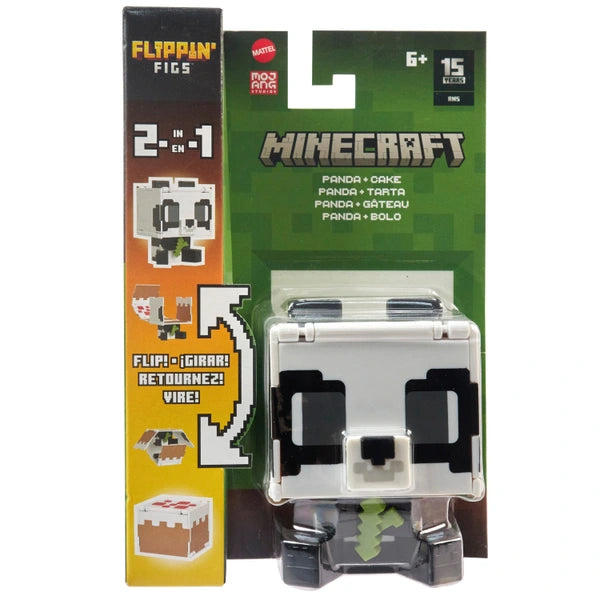 Minecraft Flippin' Figs 2-in-1 Panda + Cake