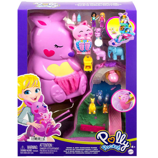 Polly Pocket Mama & Joey Kangaroo Purse Playset