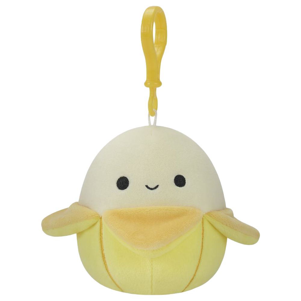 Squishmallow Kellytoy 3.5" Plush Clip On Keychain Junie the Banana