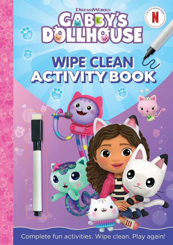 Gabby's Dollhouse Wipe Clean Activity Book