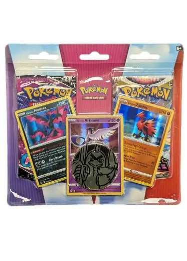 Pokemon TCG - Sword & Shield - 2-Pack Blister - Galarian Zapdos, Moltres & Articuno