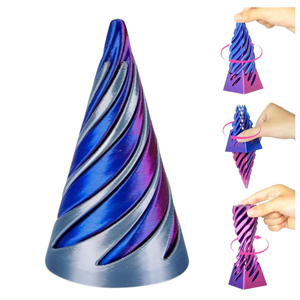 Impossible Cone 3D Printed Spiral Cone Fidget Toy