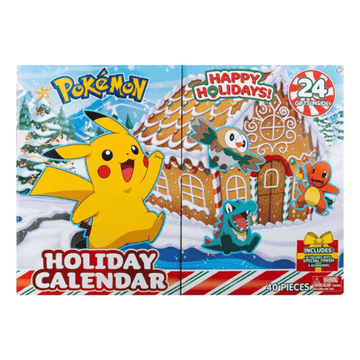 POKÉMON Happy Holidays Holiday Calendar with 24 gifts inside 40 pieces