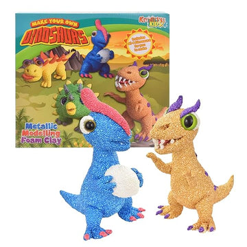 Make Your Own Dinosaurs Keartive Kids Metallic Foam Clay