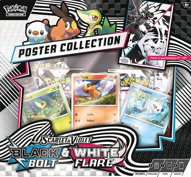 Pokémon TCG Scarlet & Violet 10.5: Black Bolt & White Flare Poster Collection