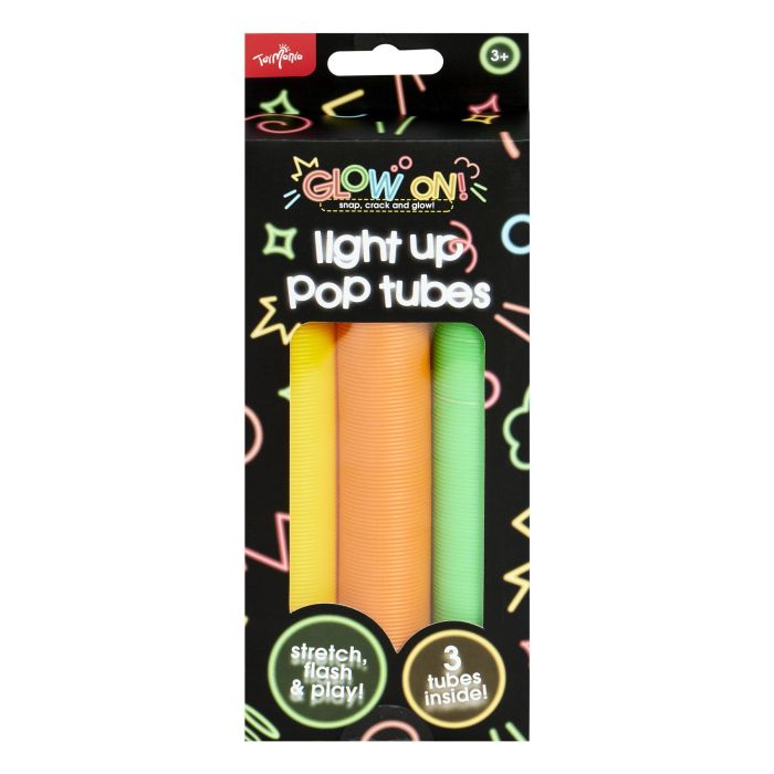 Toymania 3 Pack Medium Light Up Pop Tubes