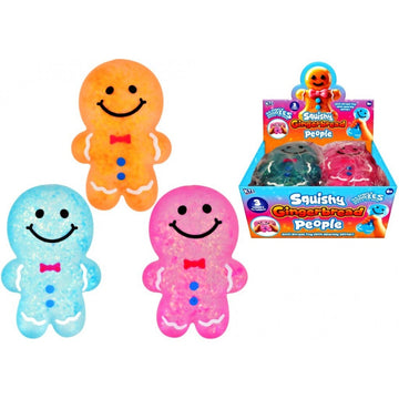 Gingerbread Men Giant 21cm Maltose Glitter Squishy sensory fidget