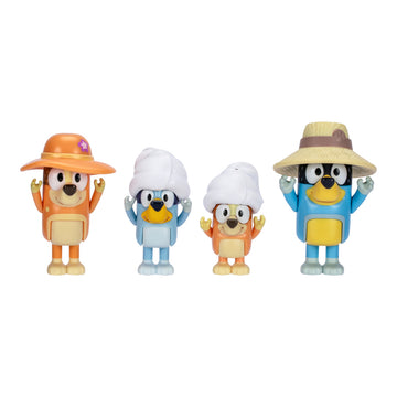 Bluey Heeler Family Trip Figure 4 Pack