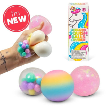 Scrunchems Unicorn Diddy Squish Balls 3 Pack Sensory Fidgets
