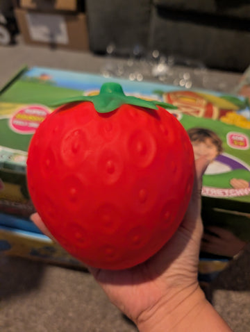 Giant Squishy Strawberry Stress Relief Fidget Toy Dough filled Sensory Fidget