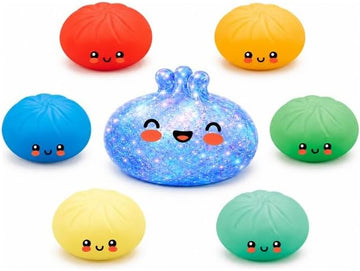 Global Viral Original RMS Blue Holographic Edition Squishy Dumpling