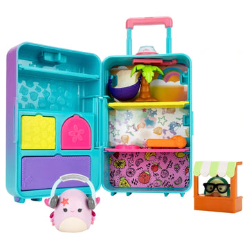 Original Squishmallows Squish-a-Longs Carry-On Luggage Playset