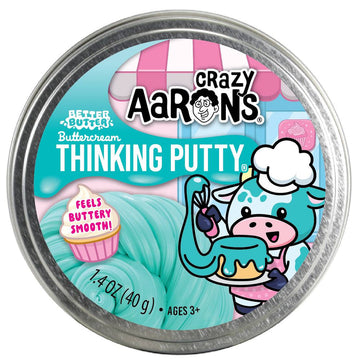 Crazy Aaron's Better Butter Buttercream Thinking Putty 3.5" Tin Sensory Fidget