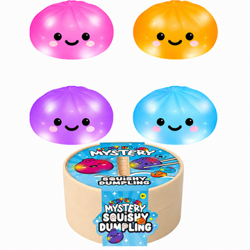 Hoot LED LIGHT UP Air Filled Mystery Squishy Dumpling - 8.5cm Sensory Fidget