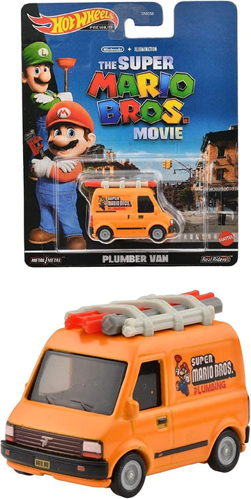 Hot Wheels Premium Pop Culture PLUMBER VAN (The Super Mario Bros. Movie) 1:64 Scale Die-cast Vehicle