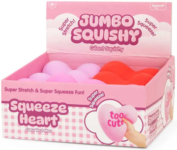 JUMBO SQUISHY HEARTS ASSORTED
