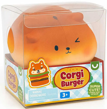 CORGI BURGER squishy sensory fidget (one supplied)
