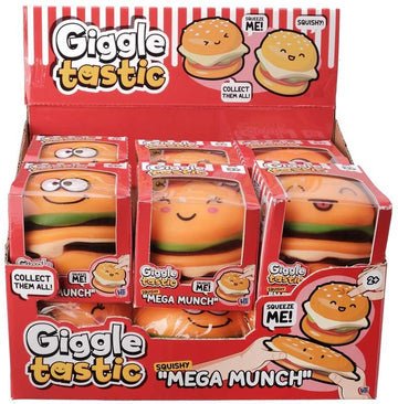 Giggletastic MEGA MUNCH burger ASSORTED Sensory fidget