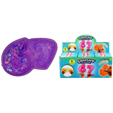 Six-Seven Maltose Glitter Squishy in Box Sensory Fidget