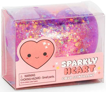 SPARKLY SQUISHY sugar texture HEART ASSORTED Sensory fidget