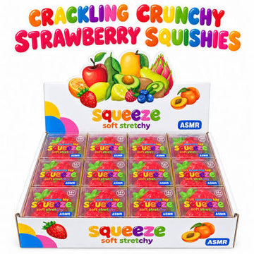 Crunchy ASMR assorted fruit squishy Sensory Fidget
