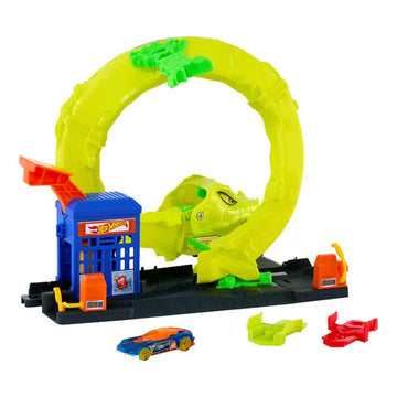 Hot Wheels City Snake Attack Gas Station Playset