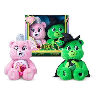 Care Bears x Wicked 2pk Boxed Set (Love-a-Lot Bear as Glinda and Good Luck Bear as Elphaba)