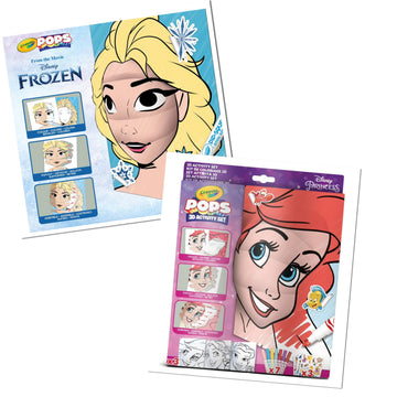 Disney CRAYOLA POPS - DISNEY PRINCESS or Frozen colouring (assortment)