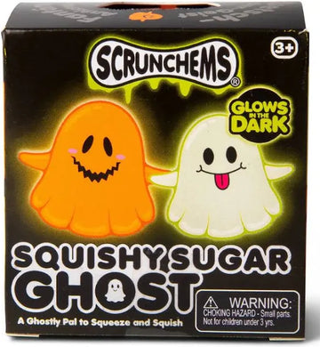 SCRUNCHEMS GLOW IN THE DARK SUGAR GHOST ASSORTED Sensory Fidget