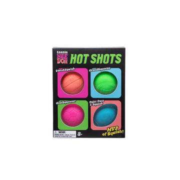 NeeDoh Teenie Hot Shots Sports-themed Mini Fidget Toys Squishy Ball
