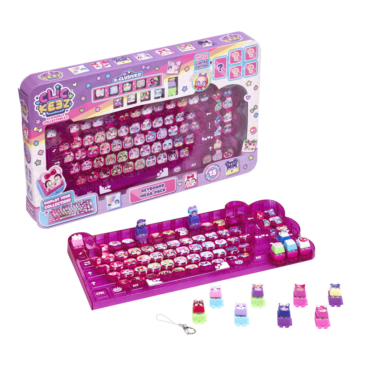 Clickeez Keyboard Mega Mystery Figure Pack (includes 15 keys)