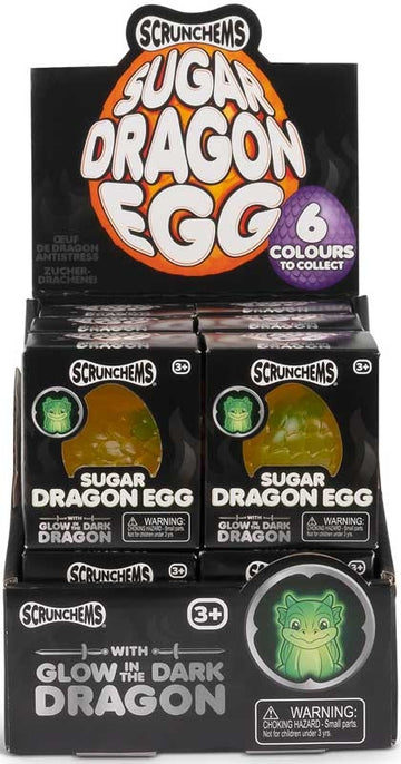 SCRUNCHEMS SUGAR DRAGON EGG ASSORTED Sensory Fidget