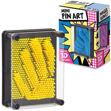 MINI PLASTIC PIN ART YELLOW create 3d pictures