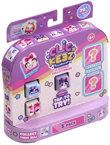 Clickeez Multipack Includes 5 Clickable Keyboard Collectibles!