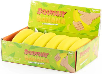 SQUISHY BANANA sensory fidget sand filled (one supplied)