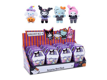 HELLO KITTY Halloween bundle -  SURPRISE MINI PLUSH - 13/CHARACTER SQUIDGLINGS (5 pack) and TRICK OR TREAT BAGS