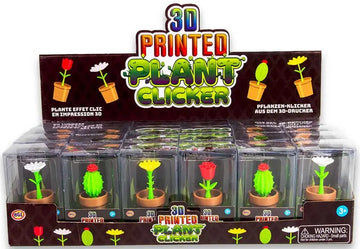 HGL 3D PRINTED PLANT CLICKER ASSORTED sensory fidget (one supplied)