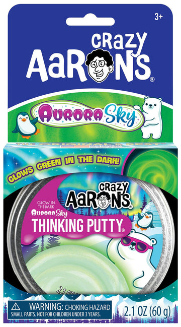 Crazy Aaron's Aurora Sky Thinking Putty 3.5" Tin Sensory Fidget