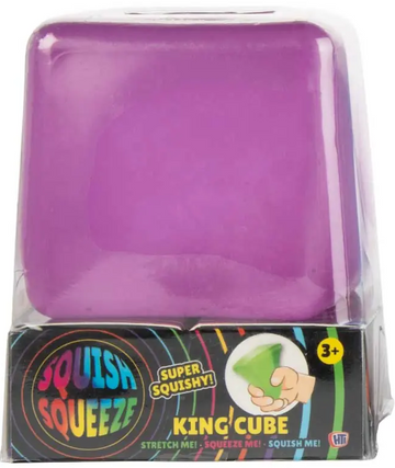 Squish Squeeze - Mega Cube sensory fidget (3 assorted colours)