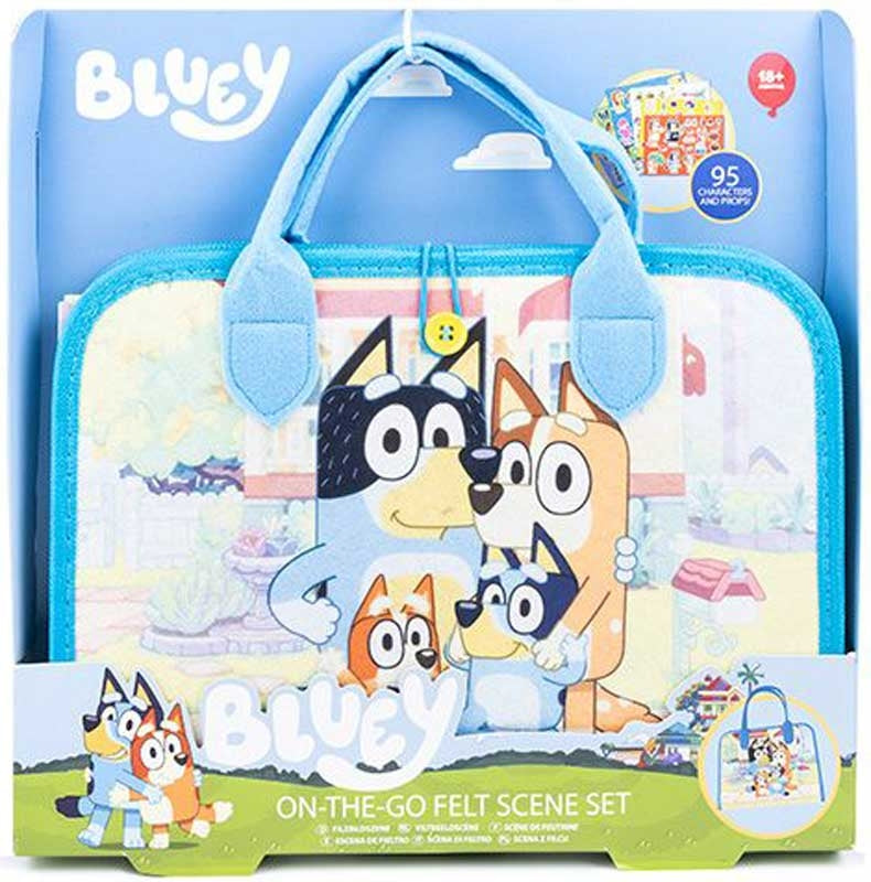 BLUEY ON THE GO FELT SET