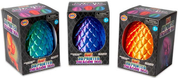 Giant 3D Printed Sensory Dragon Egg: 3 designs (one supplied)
