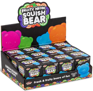 SCRUNCHEMS FRUITY NEON SQUISH BEARS sensory fidgets