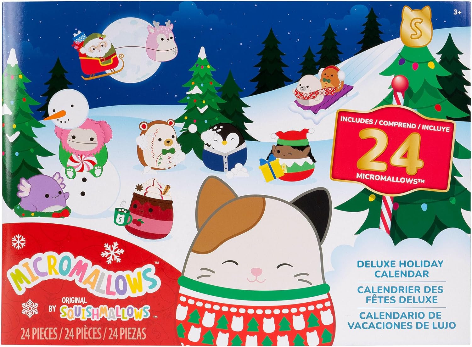 Micromallows Squishmallows Original 24-Day Holiday Plush Advent Calendar 2025