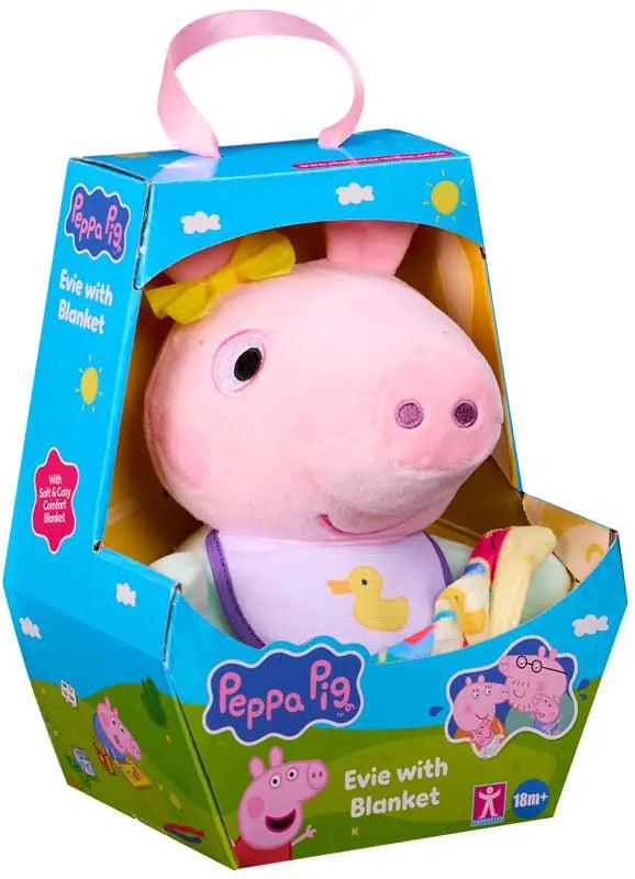 PEPPA PIG EVIE WITH BLANKET