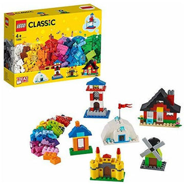 LEGO 11008 Classic Bricks and Houses Building Set, Preschool Toys for 4+ Year Old with Six Easy-to-Build Models - retired set!