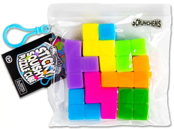 SCRUNCHEMS STICKY SQUISHY Puzzle Cube Taba sensory fidget (one supplied)